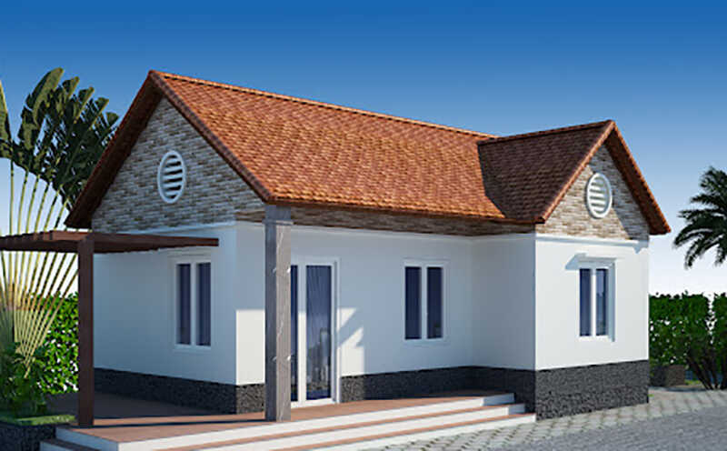 Mẫu Nhà Cấp 4 Nông Thôn » QN Homes nhà đẹp Quảng Ngãi Nhà mái ngói truyền thống
